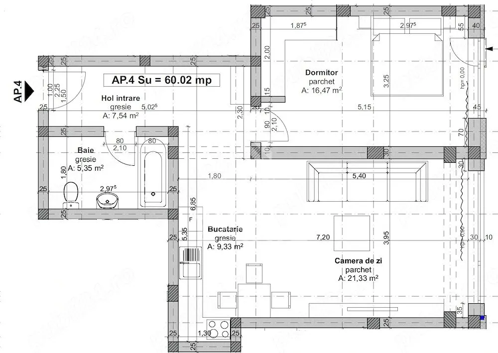 Apartament cu 2 camere,mobilat si utilat,Dumbravita - foto 9