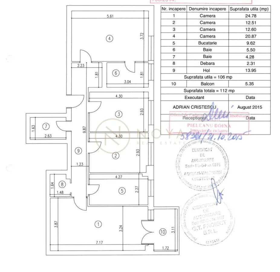 Apartament 3/4 camere Laguna Residence Aviatiei 107mpu - foto 18