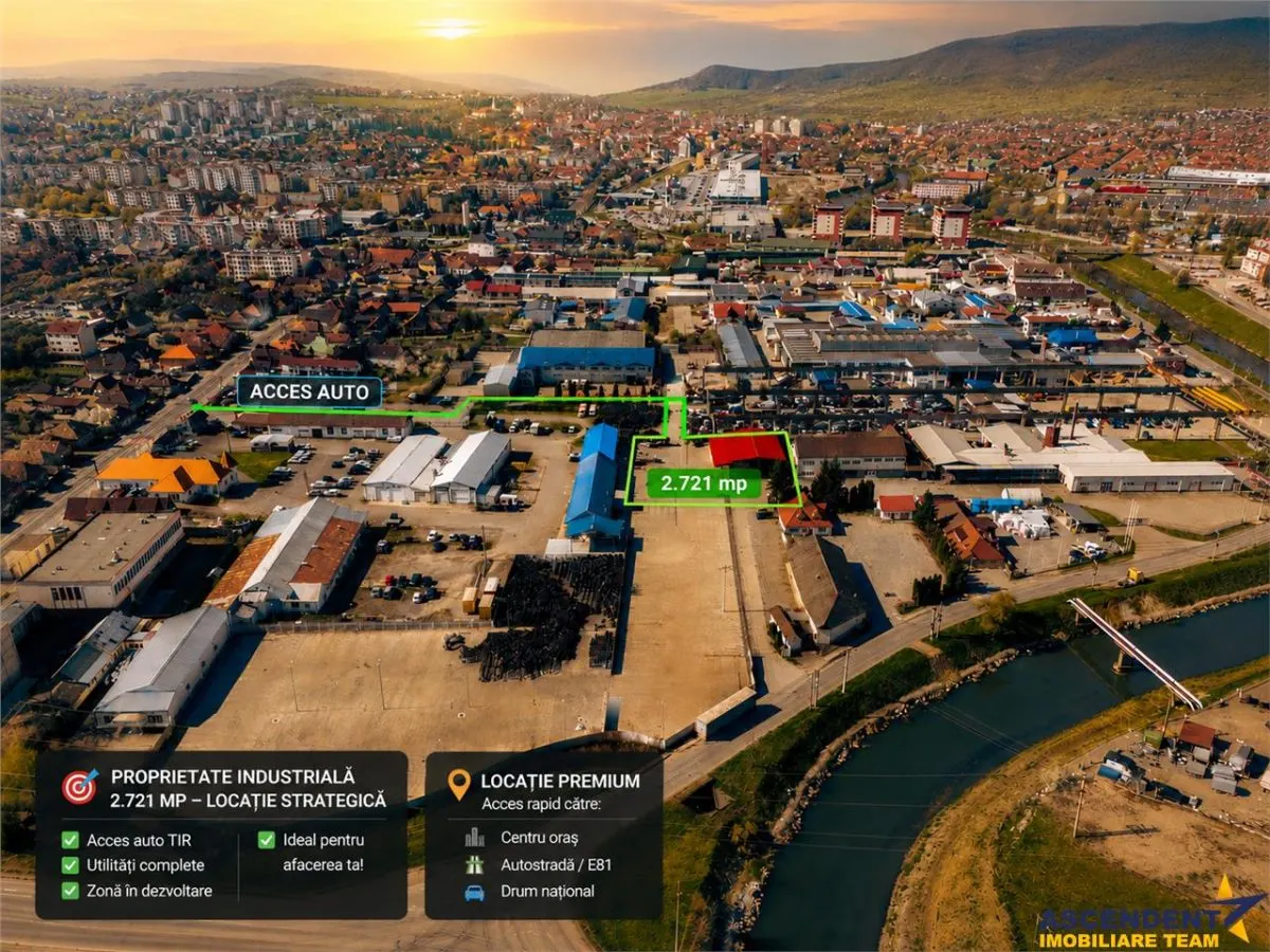 Platforma strategica, acces dedicat, conexiune cu zona comerciala Beclean - foto 1