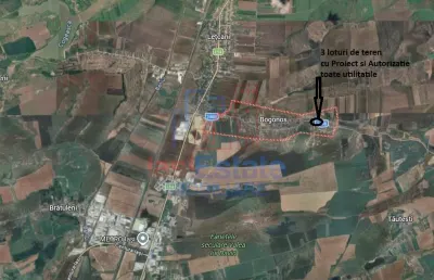 Bogonos Letcani  teren 500mp cu Aut De Constr la str asfaltata cu toate utilitatile - foto 7