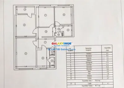Apartament 4 camere 77mp | Decomandat | Bloc Reabilitat | Berceni | - foto 11