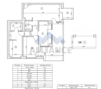 Penthouse cu 3 camere, terasa spatioasa, Silk District - foto 15