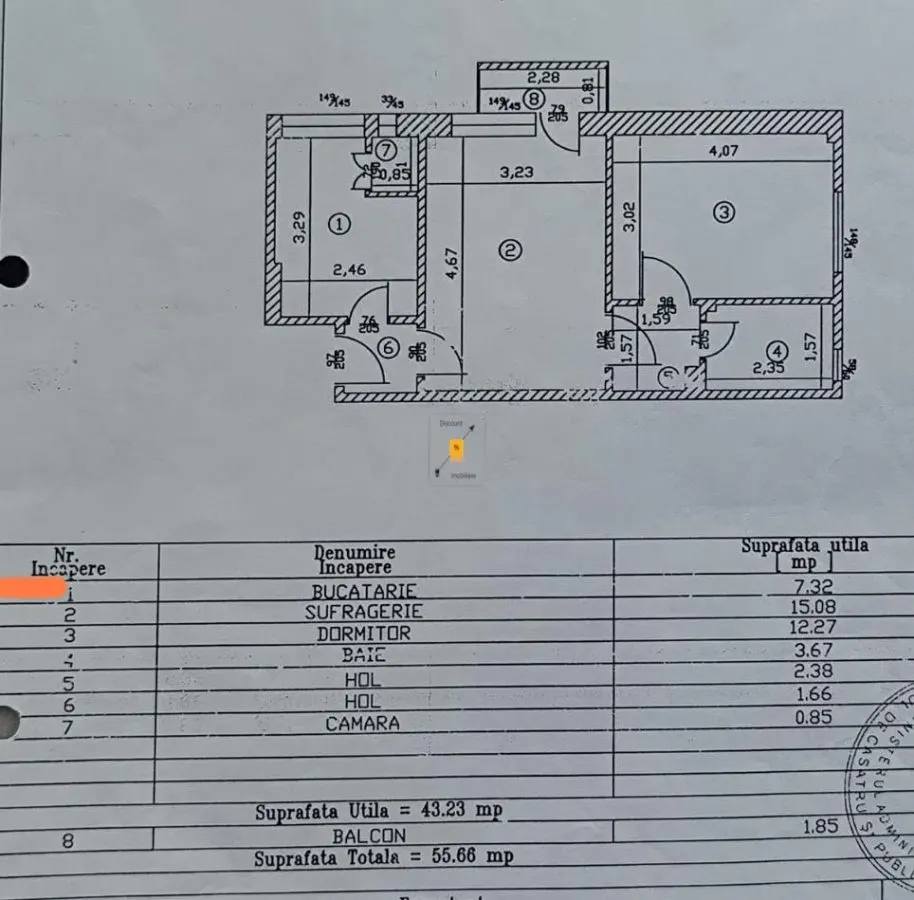 Apartament 2 camere zona Cina - foto 1
