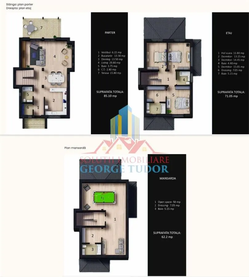 Vila P+1E+M 225 mp.utili, Soseaua Unirii,Corbeanca, NU se aplica TVA, 0%COMISION - foto 21