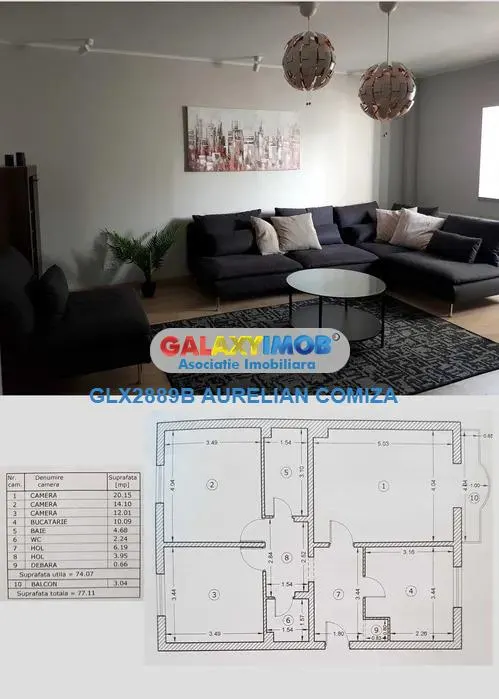 Apartament 3 camere Militari/Lujerului renovat complet/mobilat modern - foto 2