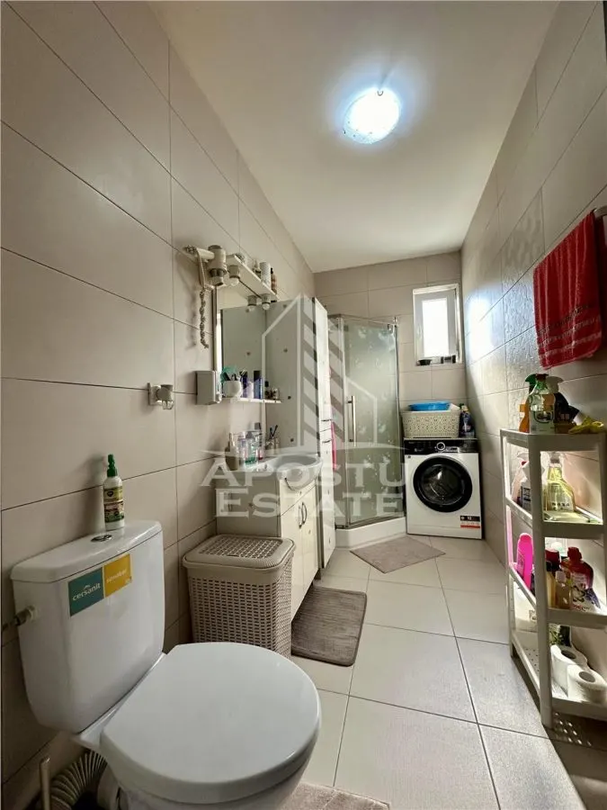 Apartament cu 3 camere mobilat si utilat la parter in Giroc la asfalt. - foto 14