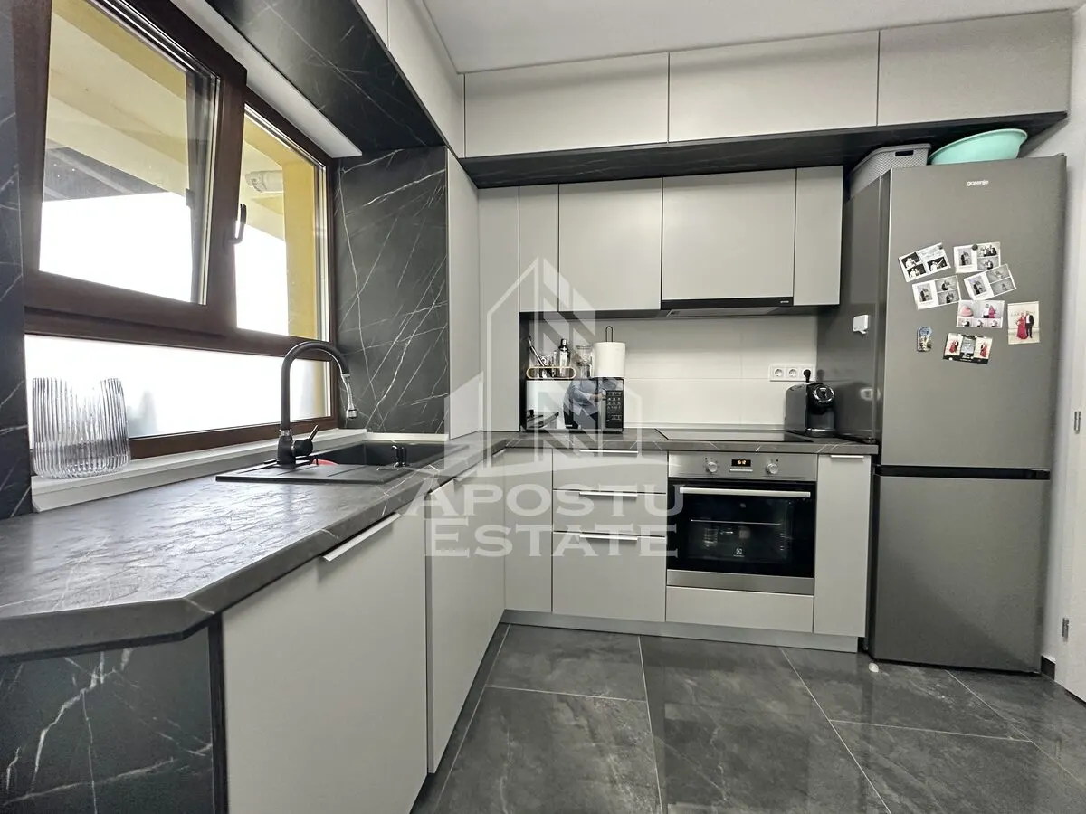 Duplex de inchiriat cu 3 camere si 2 bai complet mobilat in Giroc. - foto 6