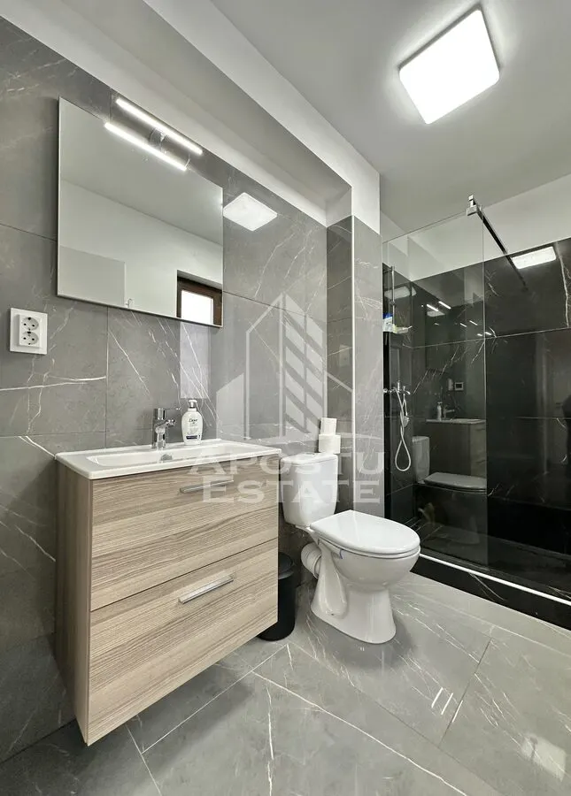 Duplex de inchiriat cu 3 camere si 2 bai complet mobilat in Giroc. - foto 9