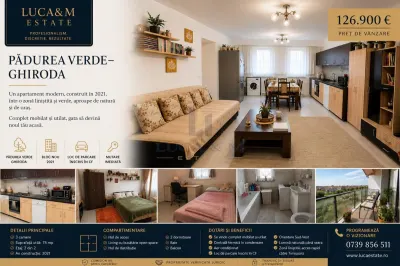 Apartament 3 camere , Padurea Verde â€“ Ghiroda , 75 mp - Ghiroda