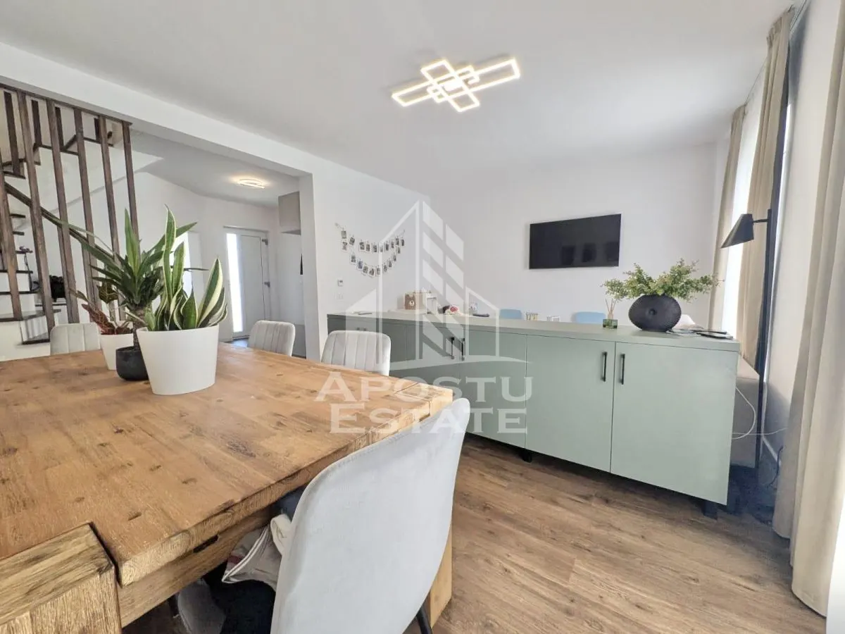 Duplex cu 4 camere si 2 bai complet mobilat si utilat in Giroc. - foto 6