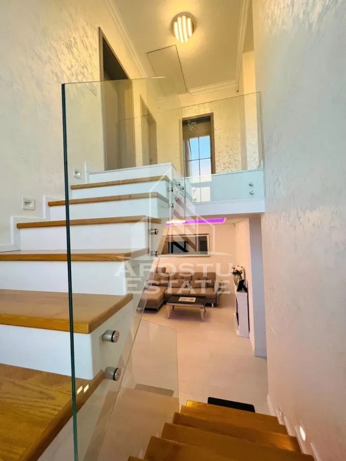 Duplex smart,5 camere,utilat si mobilat lux,Dumbravita Central - foto 12