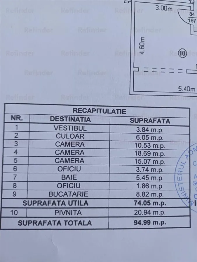 Vânzare apartament 3 camere | Armeneasca | etaj 1 | imobil interbelic fara risc / urgenta | P+3E | centrala | 95 mp utili | - foto 12