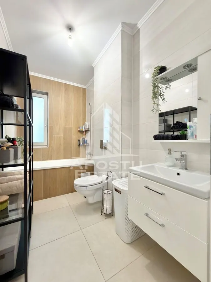 Apartament cu 2 camere mobilat si utilat decomandat in Giroc la asfalt - foto 13