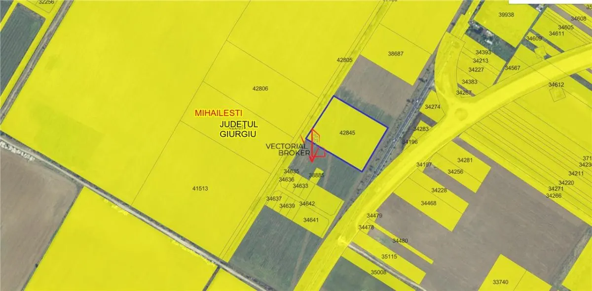 Teren intravilan cu deschidere generoasa la DN6, Mihailesti, Giurgiu - foto 7