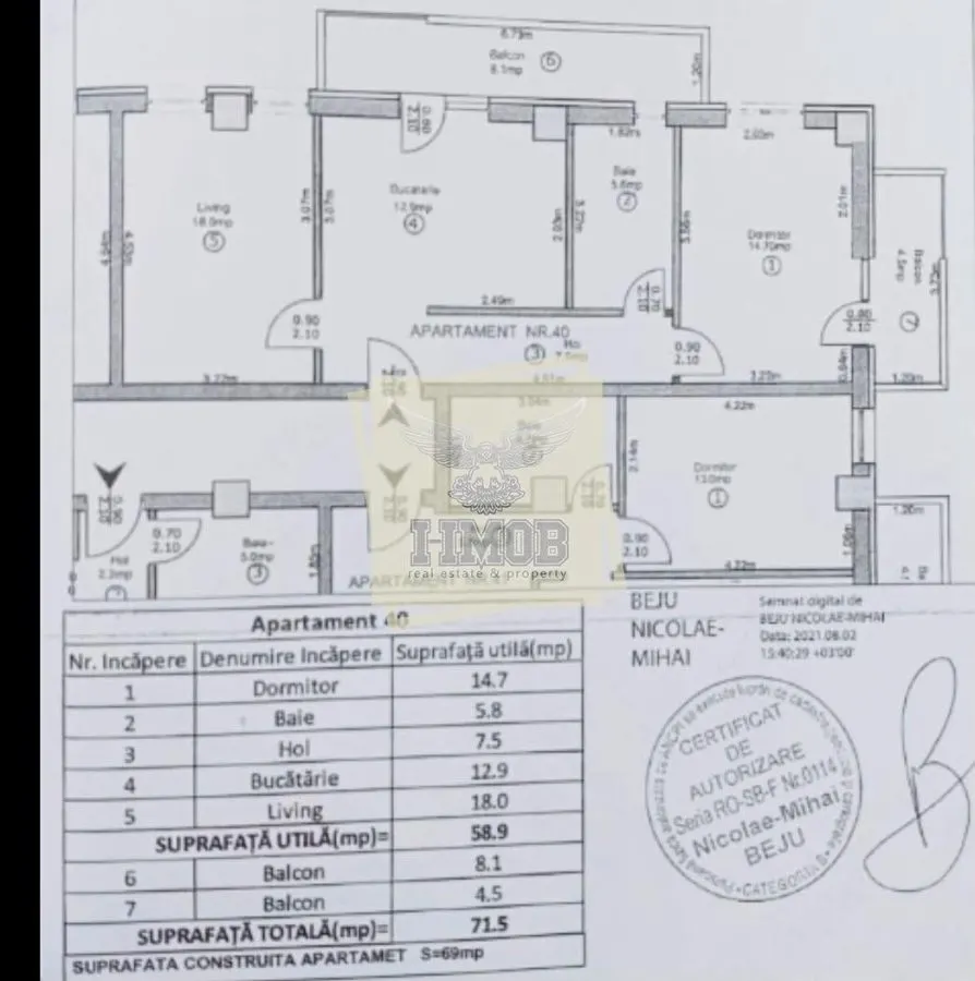 Apartament 3 camere parcare subterana balcon boxa parcare in Atlas - foto 16