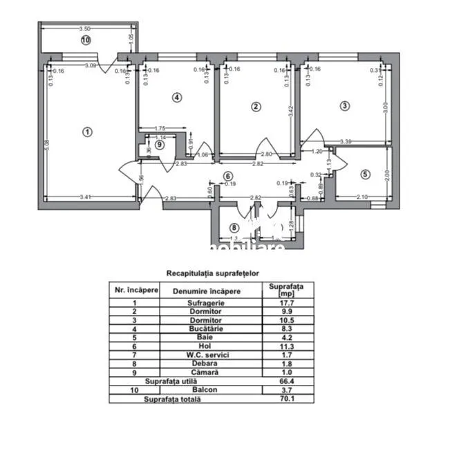 Apartament 3 camere Tineretului/ 2 bai - foto 10