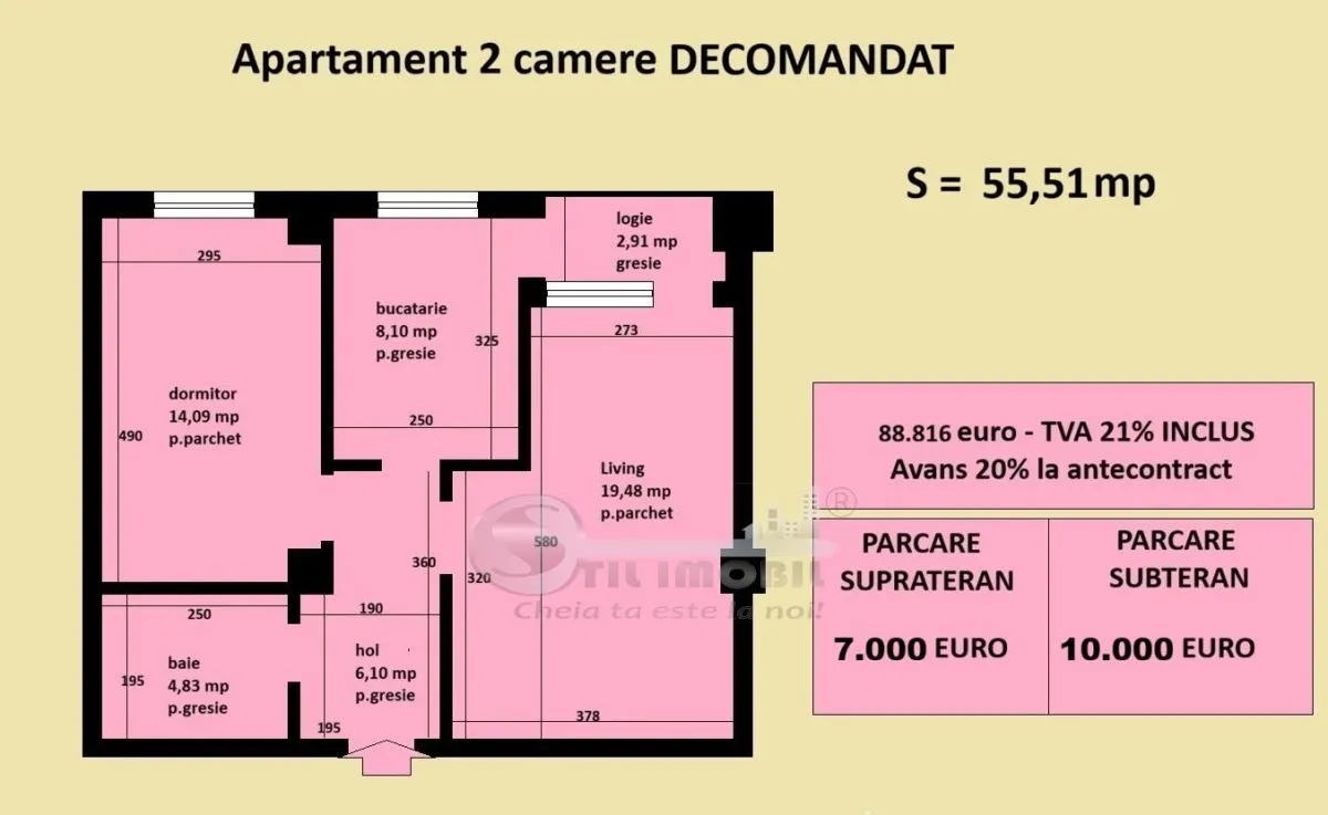 Apartament decomandat Cug Valea Adanca, bloc nou, cartier rezidential - foto 2