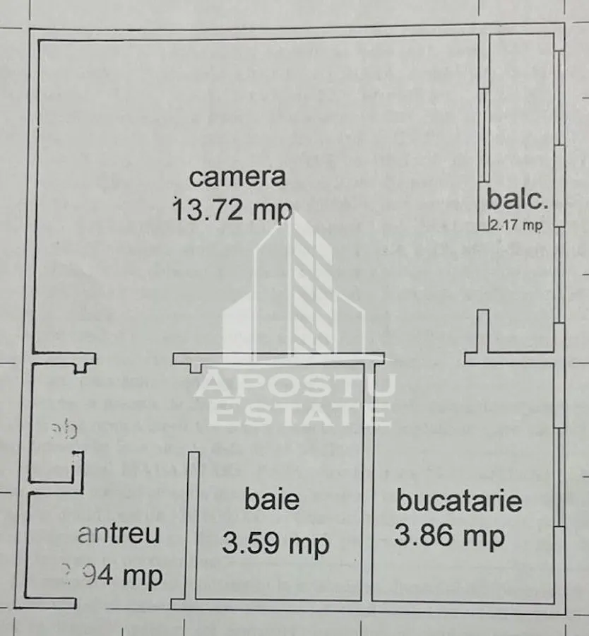 Apartament cu o camera de vanzare, zona Lipovei, Timisoara - foto 7