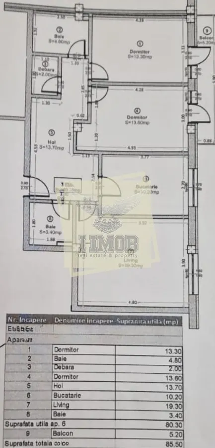 Apartament nou 3 camere 80 mpu 2 bai balcon parcare subterana - foto 16