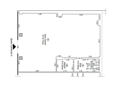 Spatiu Comercial, 80 mp, Zona UMT - foto 4