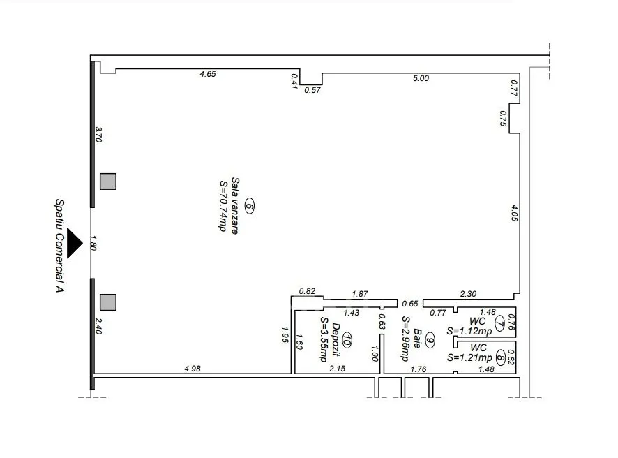 Spatiu Comercial, 80 mp, Zona UMT - foto 4