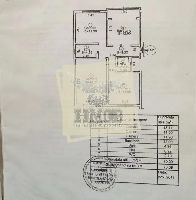 Apartament 3 camere 70 mp utili Vasile Aaron - foto 7