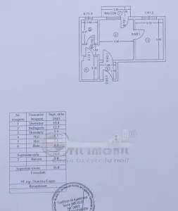 Apartament 2 camere, Podu Ros - Emil Racovita, etaj intermediar, bloc fara risc - Iasi