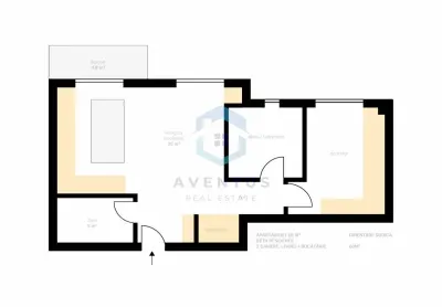 Apartament cu 3 camere Ã®n Beta Residence, Chinteni â€“ complet mobilat și utilat - foto 8