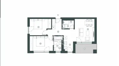 Apartament cu 3 camere,  2 bai, decomandat, incalzire in pardosela - Timisoara