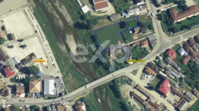 Teren intravilan Domnești, Central lângă Liceu, pe malul Râului - Domnesti
