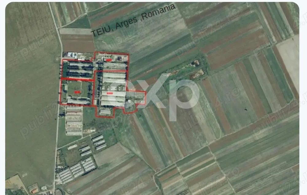 Teren industrial intravilan – 12 ha – toate utilitățile – Teiu, Argeș - Teiu