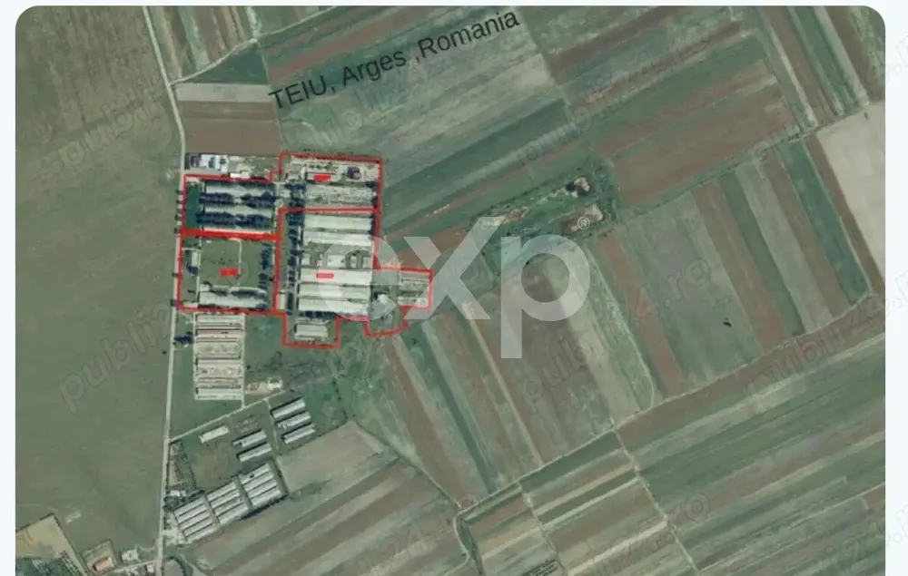 Teren industrial intravilan – 12 ha – toate utilitățile – Teiu, Argeș - foto 1