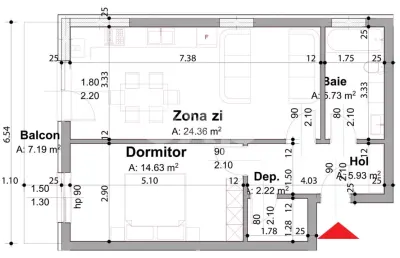 Apartament 2 camere Pitesti | Zona Stadion - foto 13