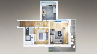 Apartament 2 camere Bloc Nou | Etaj 1 | 66 mp | complet mobilat si utilat - foto 8