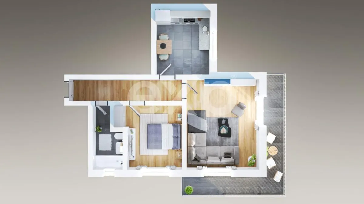 Apartament 2 camere Bloc Nou | Etaj 1 | 66 mp | complet mobilat si utilat - foto 8