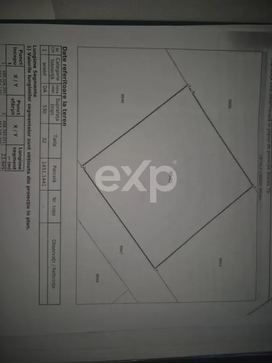 Vanzare teren Albota perfect plan - foto 1