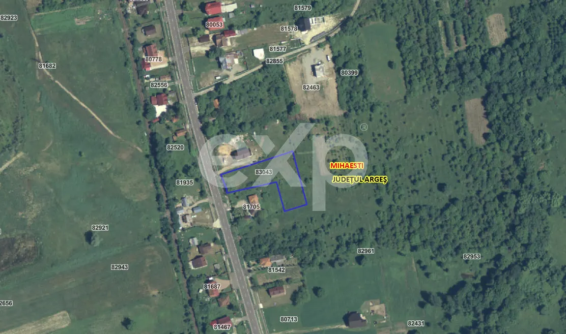 Teren Construcții intravilan de 2600 mp, în Rudeni (Mihăești) preț 49.400 € - foto 1