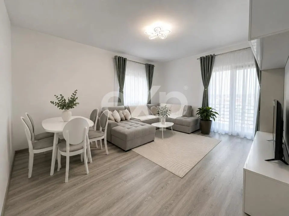 Apartament 3 camere, 81 mp, 2 bai, boxa 12 mp si parcare – Complet mobilat - foto 1