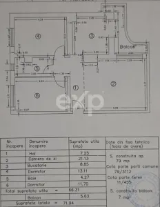 Apartament 3 Camere Decomandat, 80 mp, Parter – Micro 6, Târgoviște – Mobilat - foto 10