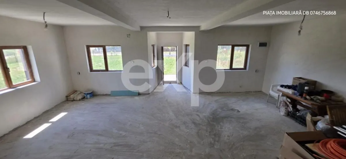 Casă individuală P+1 nefinalizată, construcție 2021, 1.000 mp teren, Colacu-DB - foto 5