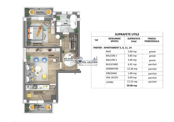 Apartament 2 camere Iași - poza 4