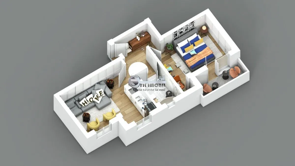 Ap.2 camere, OP, 48 mp, Bucium-Visan, 0% comision - foto 4