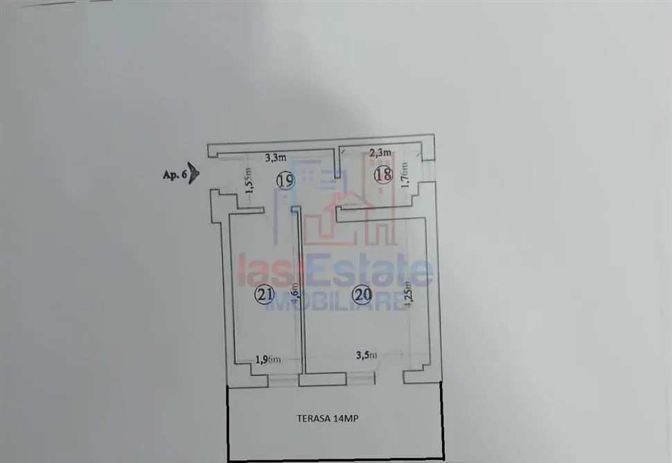 Apartament cu 1 camera intabulat - Hlincea  - terasa mare - foto 8