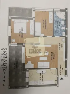 Apartament decomandat cu 3 camere 68 mp utili 2 balcoane si  loc de parcare - foto 9
