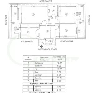 Apartament cu 3 camere decomandat, 65 mp â€“ Cartierul Nord | 2 balcoane - foto 15