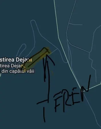 Teren extravilan langa pe langa drumul spre manastire - Dejani