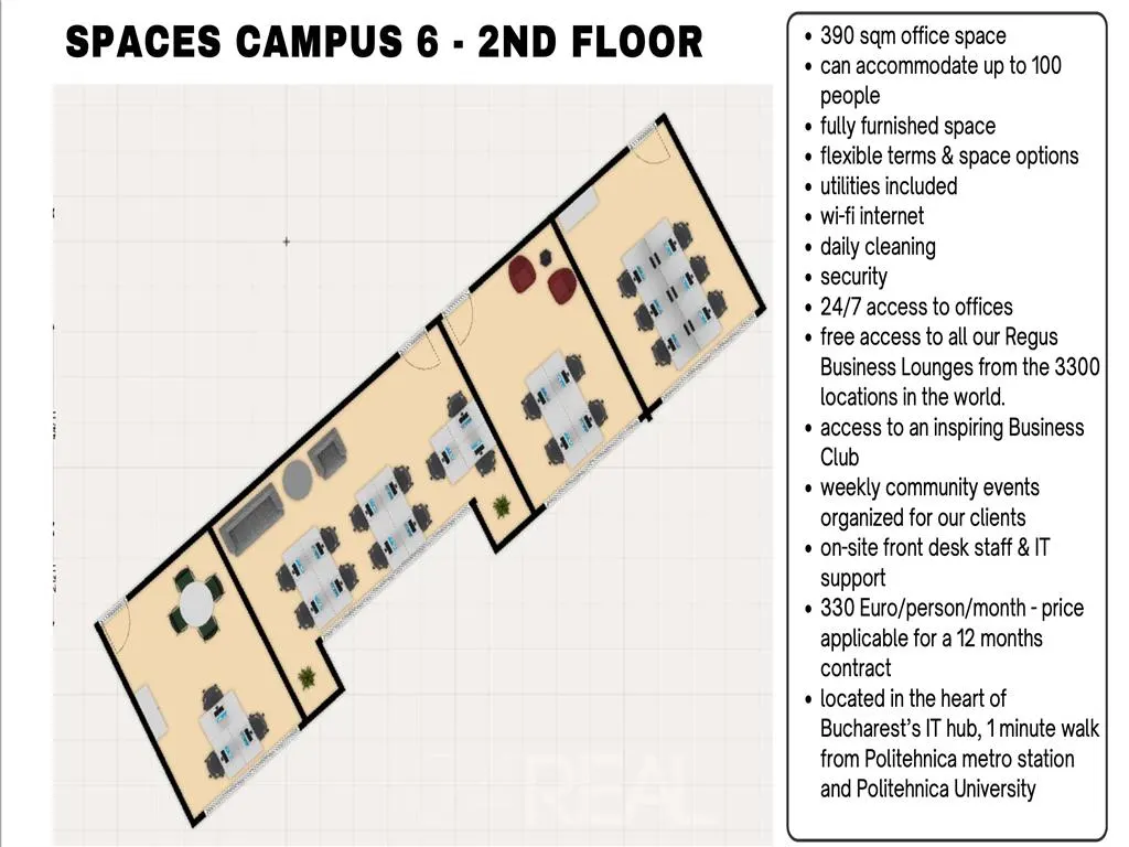 Inchiriere spatiu de birou mobiliat in Campus 6 - foto 11