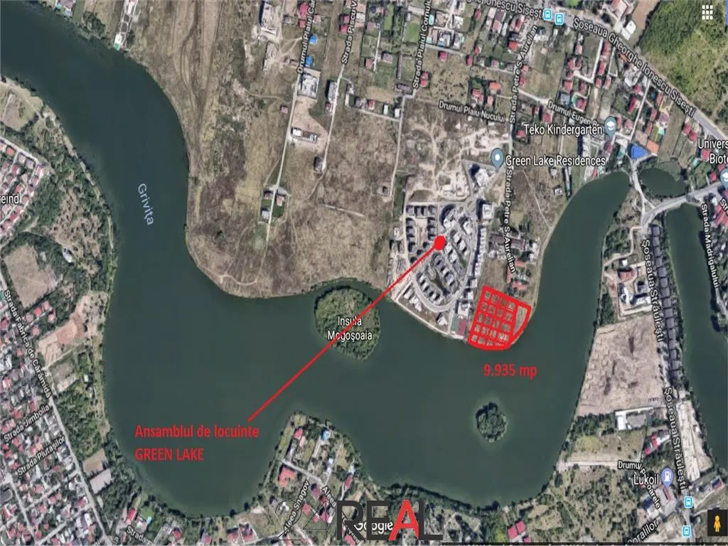 Vanzare teren Baneasa-Sisesti 9.935 mp pe malul lacului Grivita - foto 1