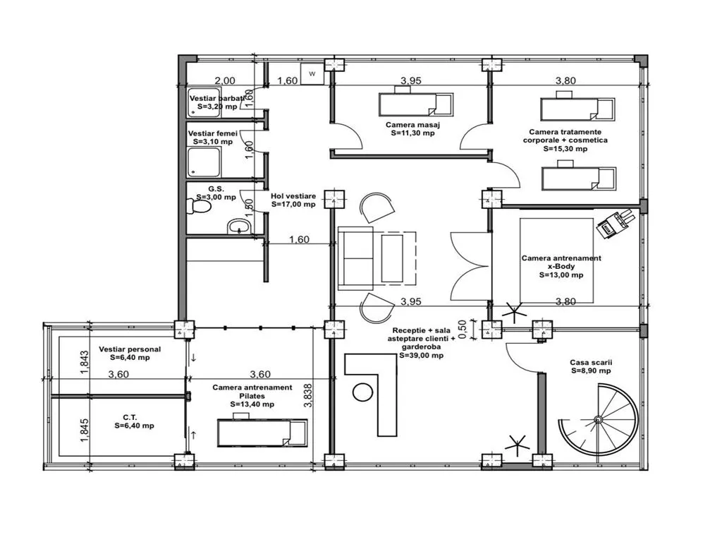 Spatiu pretabil Clinica medicala, Remodelare corporala, Notariat - foto 2