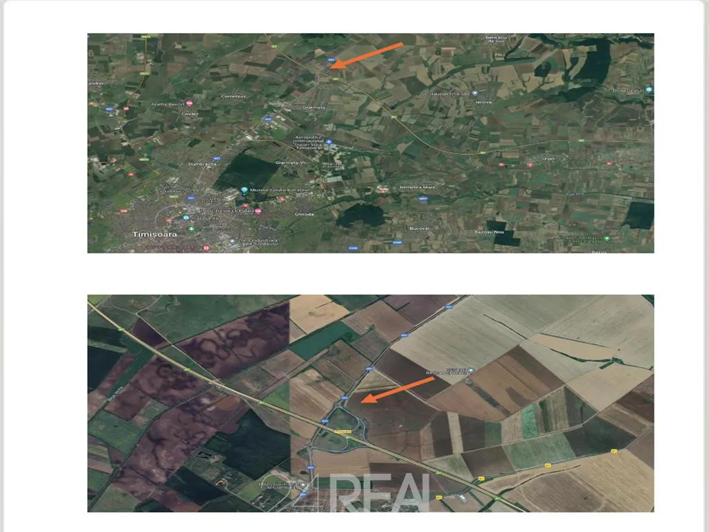 Teren industrial A1 Giarmata, Timisoara 2 loturi 98.000m & 100.000mp - foto 3